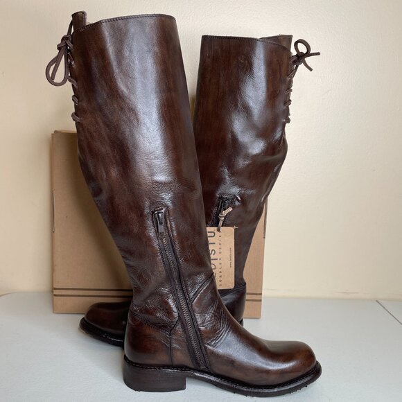 New BED STU Manchester Teak Glaze Riding Boots Size 7 - Picture 5 of 16